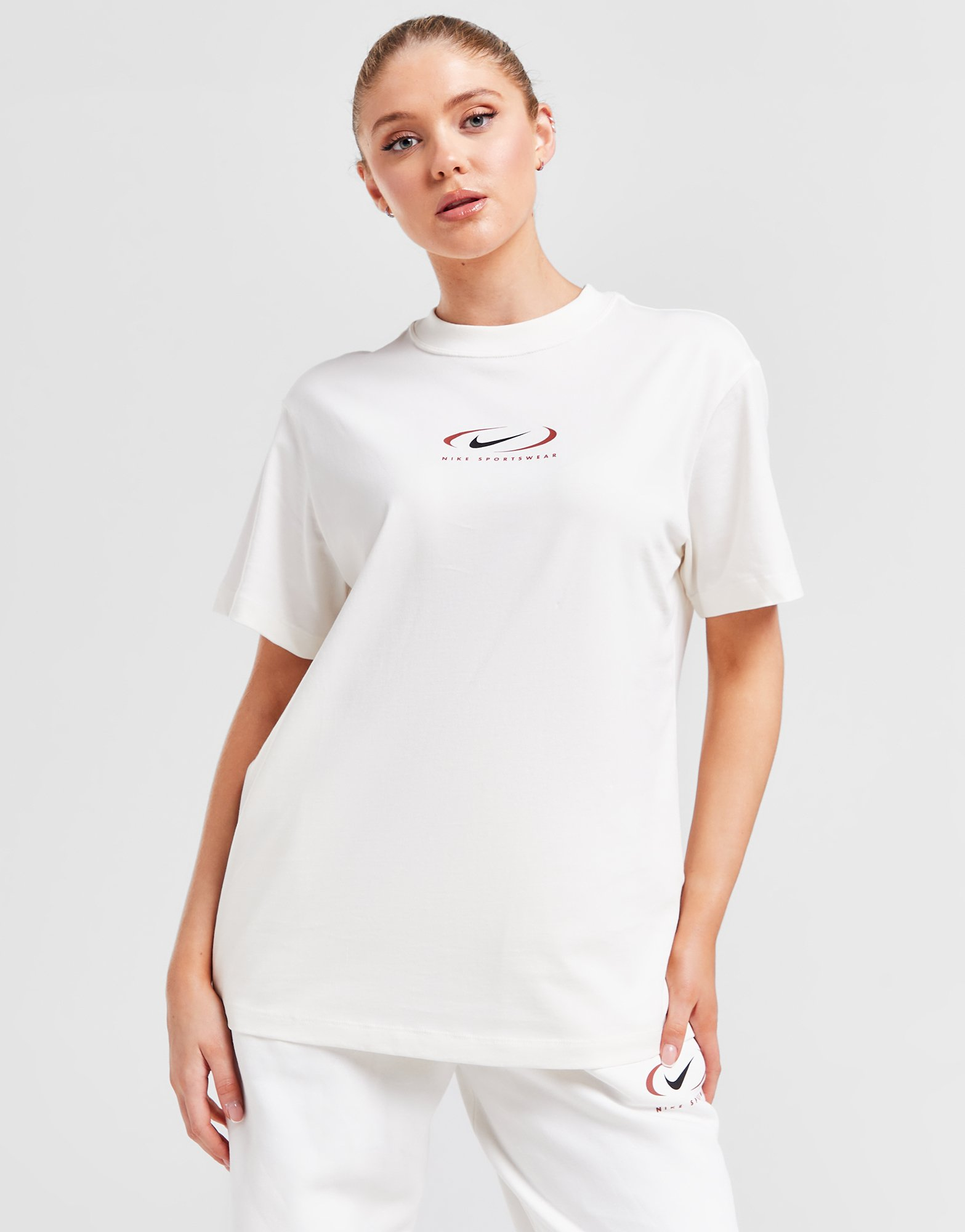 Nike T-shirt Sportswear Swoosh Manches Courtes Femme