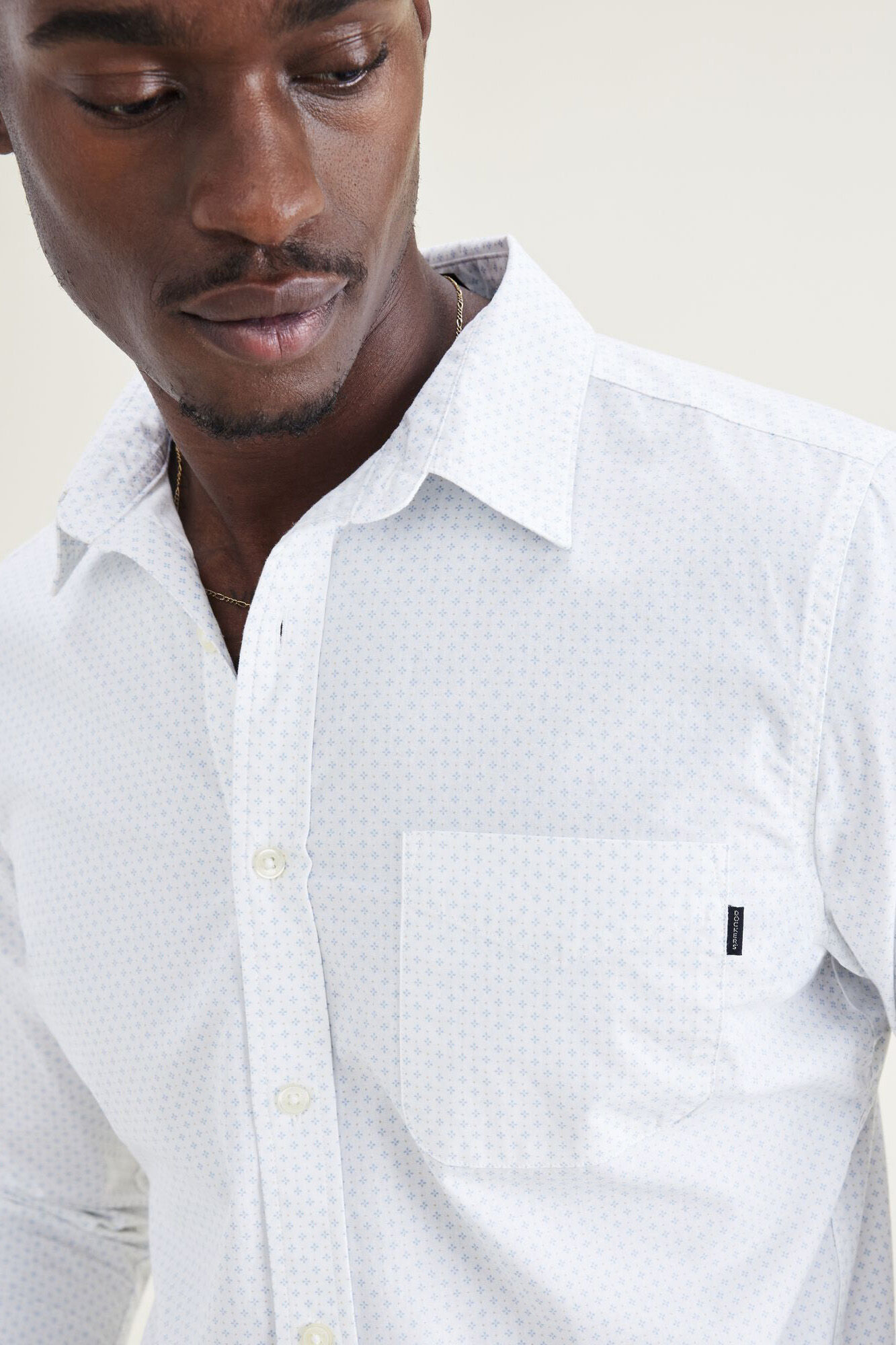 Camisa Icon Slim Fit com Botões - Branca