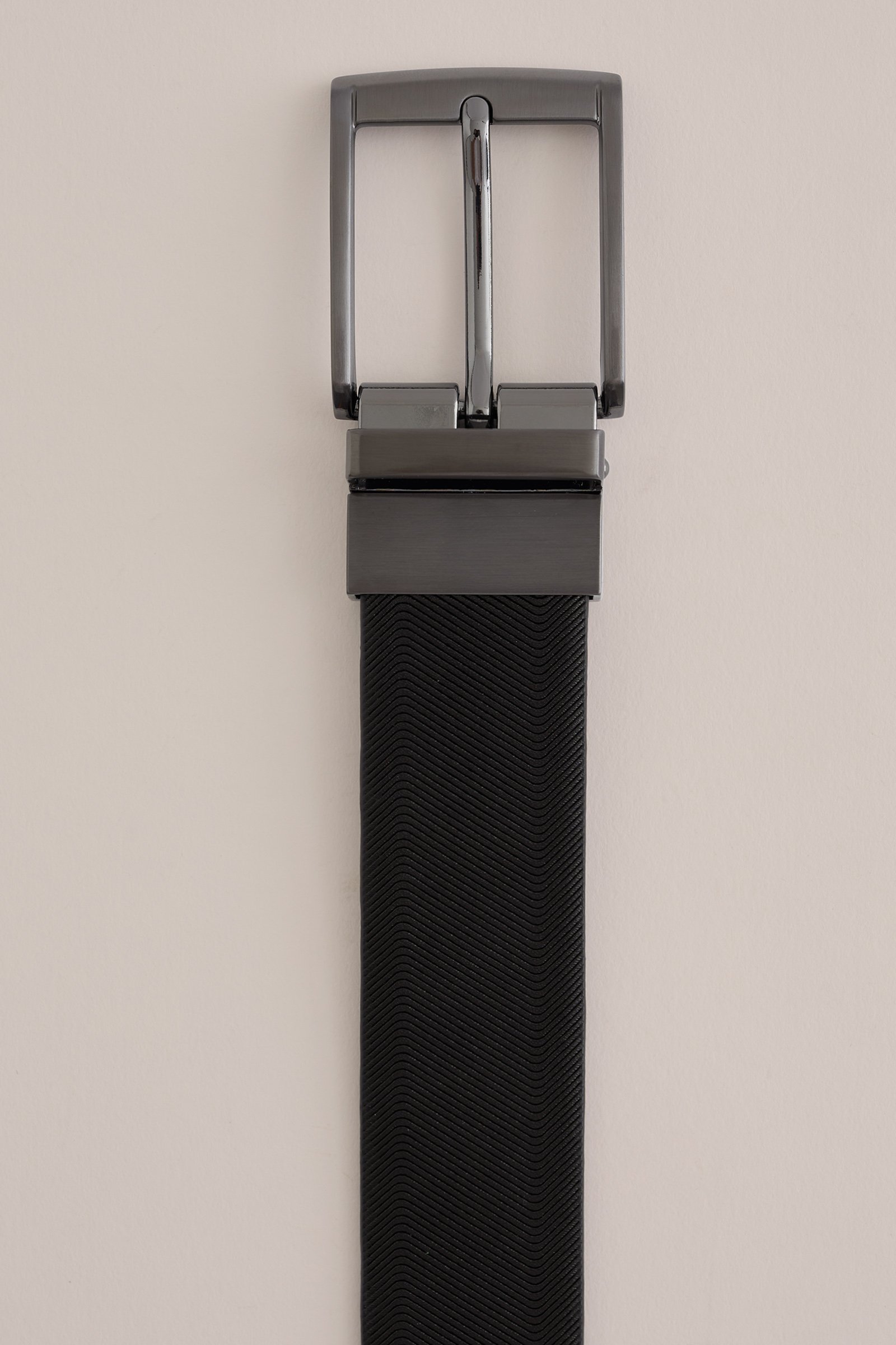 reversible riem met structuur WE Fashion Zwart