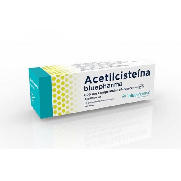 Bluepharma Acetilcisteína 600mg 20 Comprimidos Efervescentes