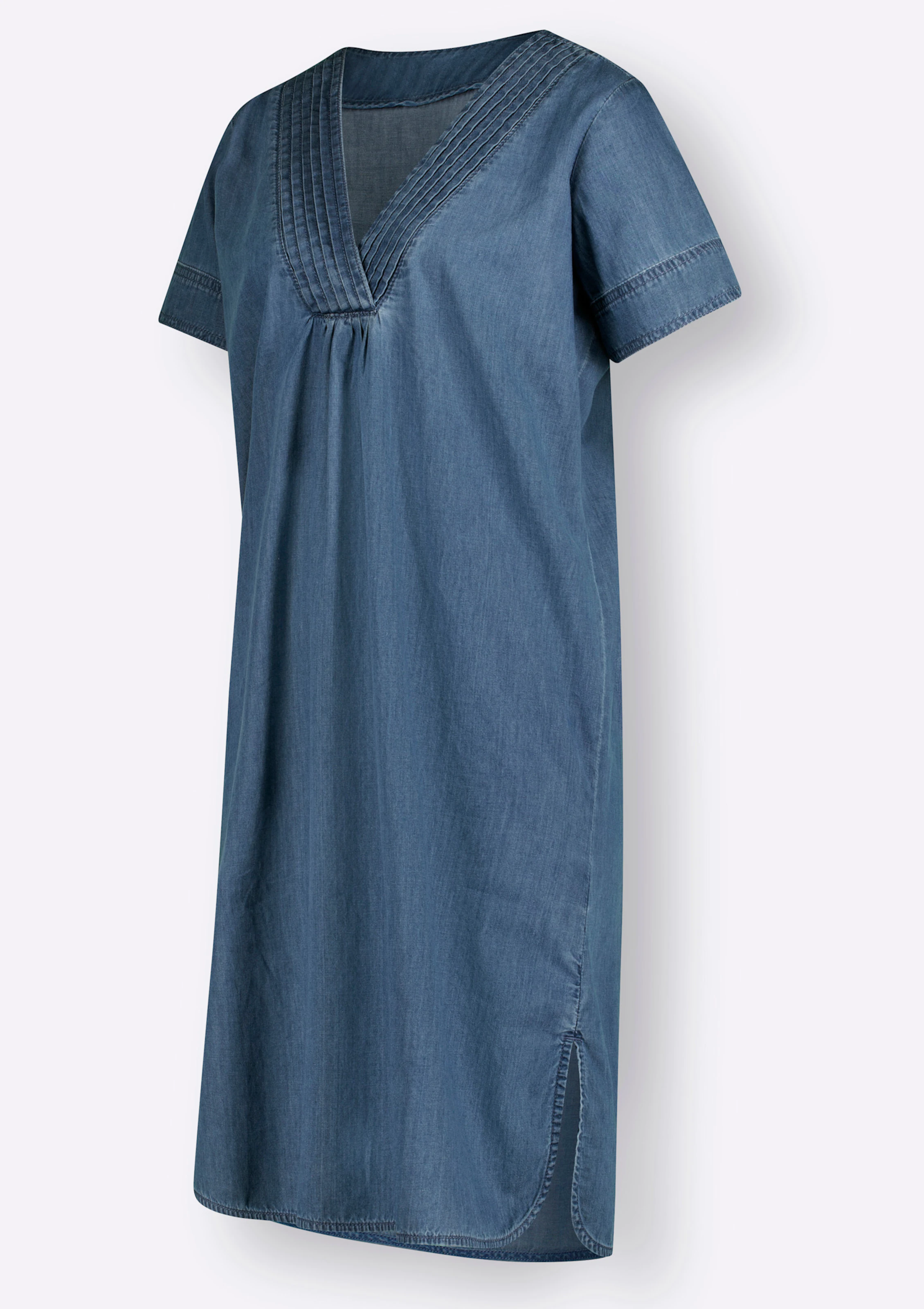 Jeanskleid in blue-bleached