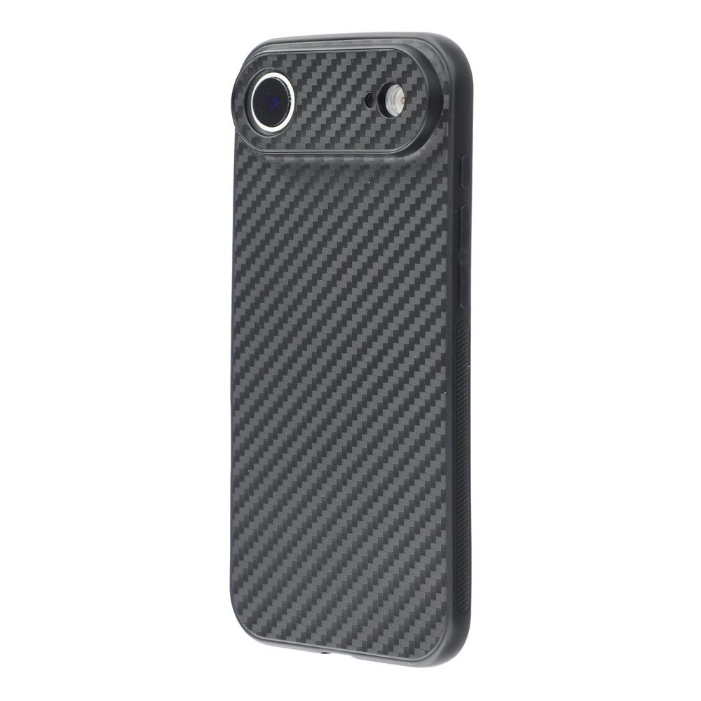 iPhone Air Gummi Hülle im Carbon Look - Schwarz