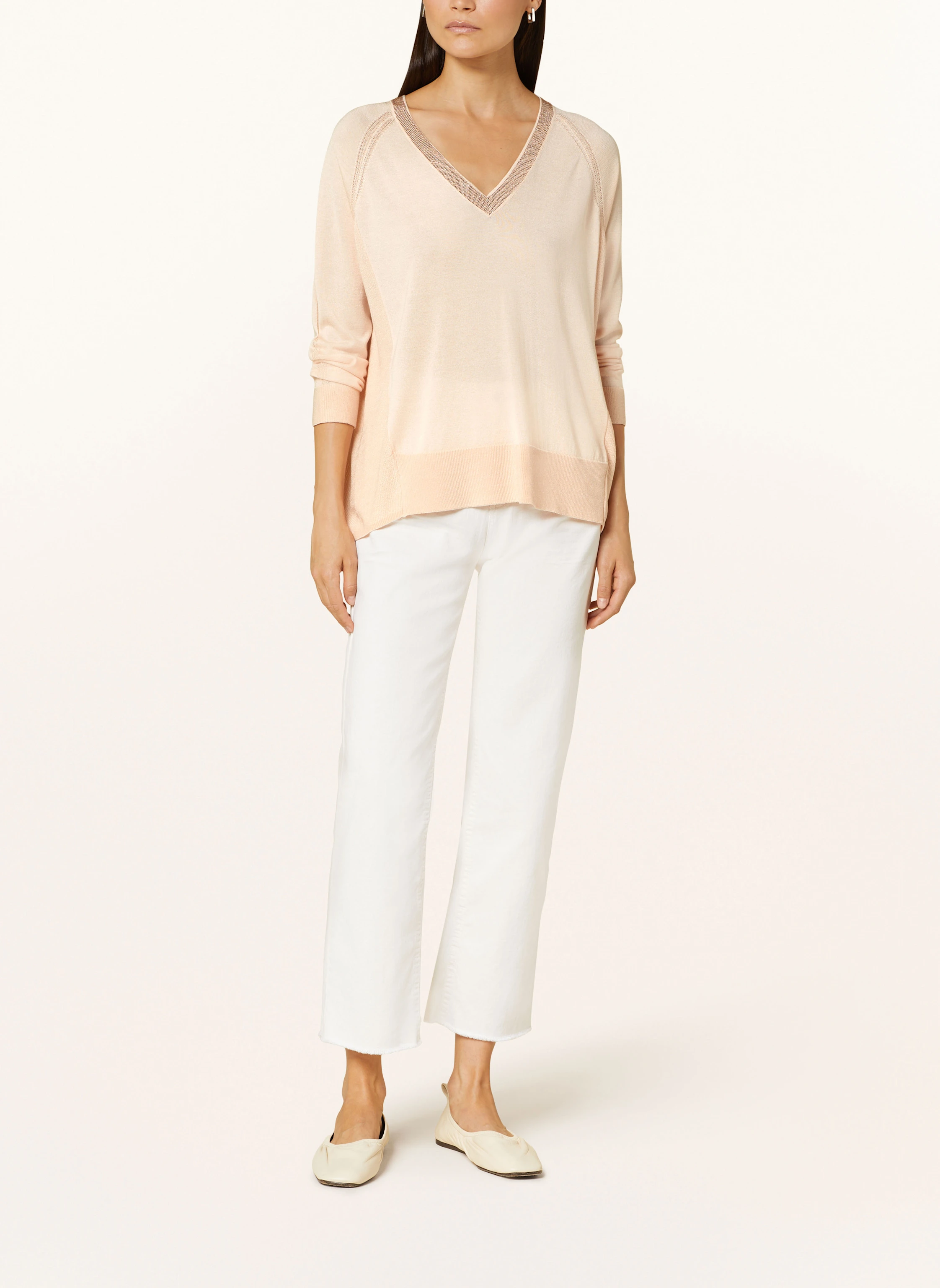 MARC AUREL Pullover mit Schmucksteinen