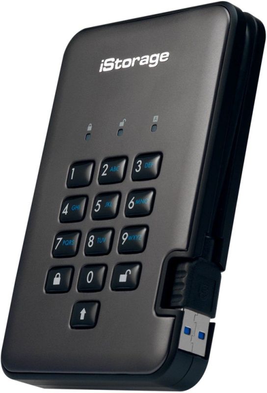 iStorage - diskAshur PRO2 - SSD - 16TB - Stof- en Waterbestendig - FIPS Niveau 3