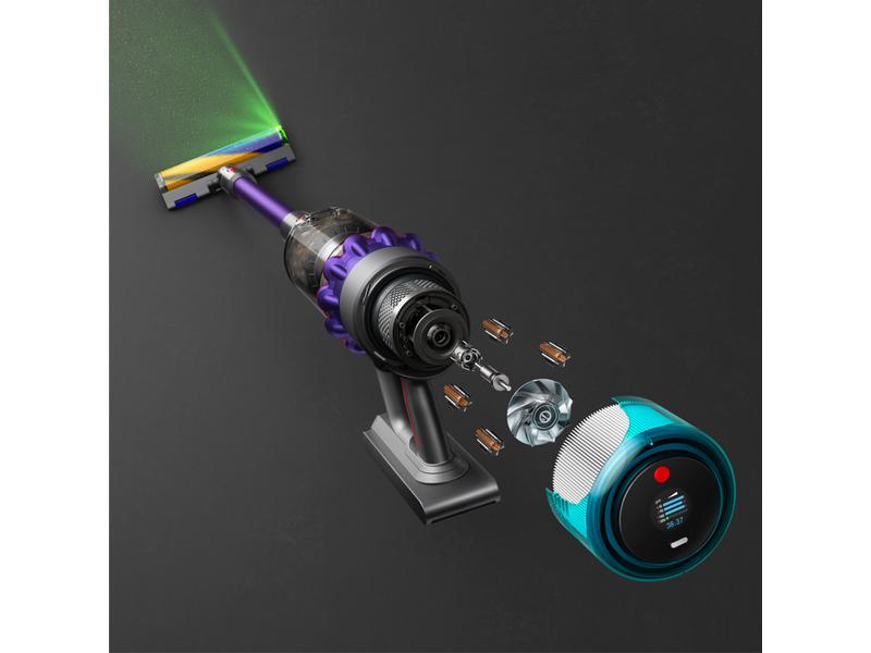 Dyson Akku-Hand- und Stielsauger Gen5 Detect Absolute Kabelloser Staubsauger mit Lichtstrahl-Stauberkennung und Display-Anzeige