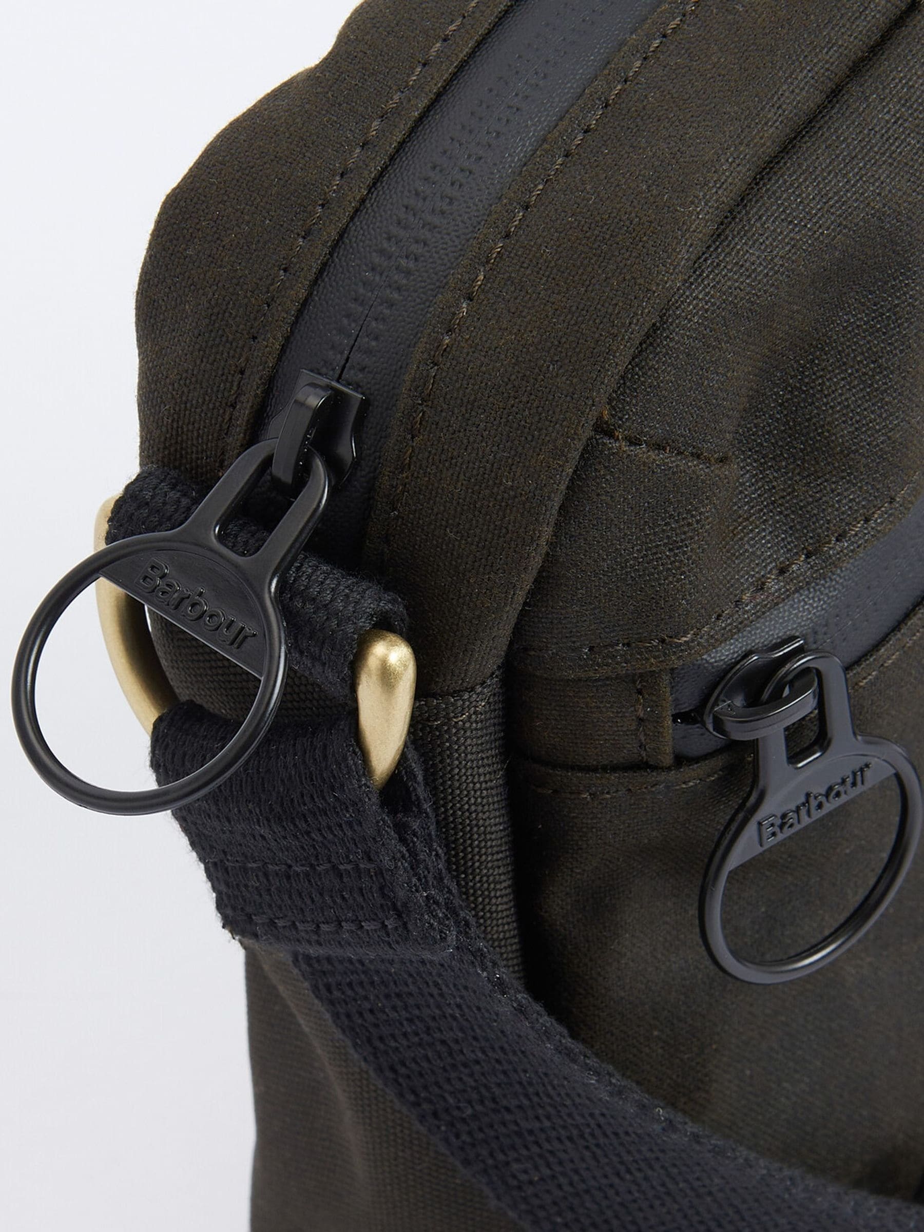 Groen - Barbour® Field gewaxte schoudertas