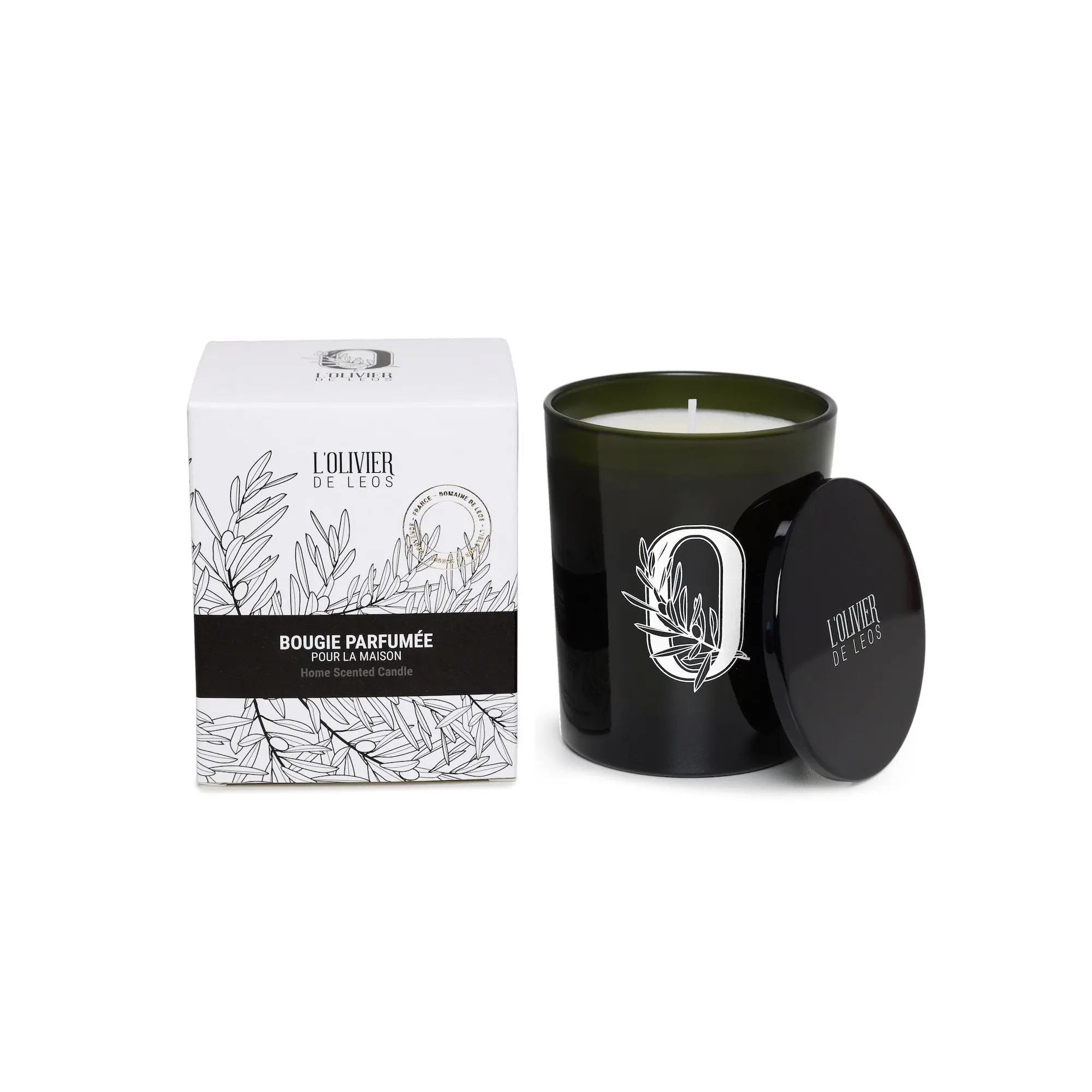 L'Olivier De Leos - Bougie Parfumée pour la Maison Pot 180g - Bougie