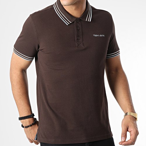 Polo Manches Courtes Pasian Marron