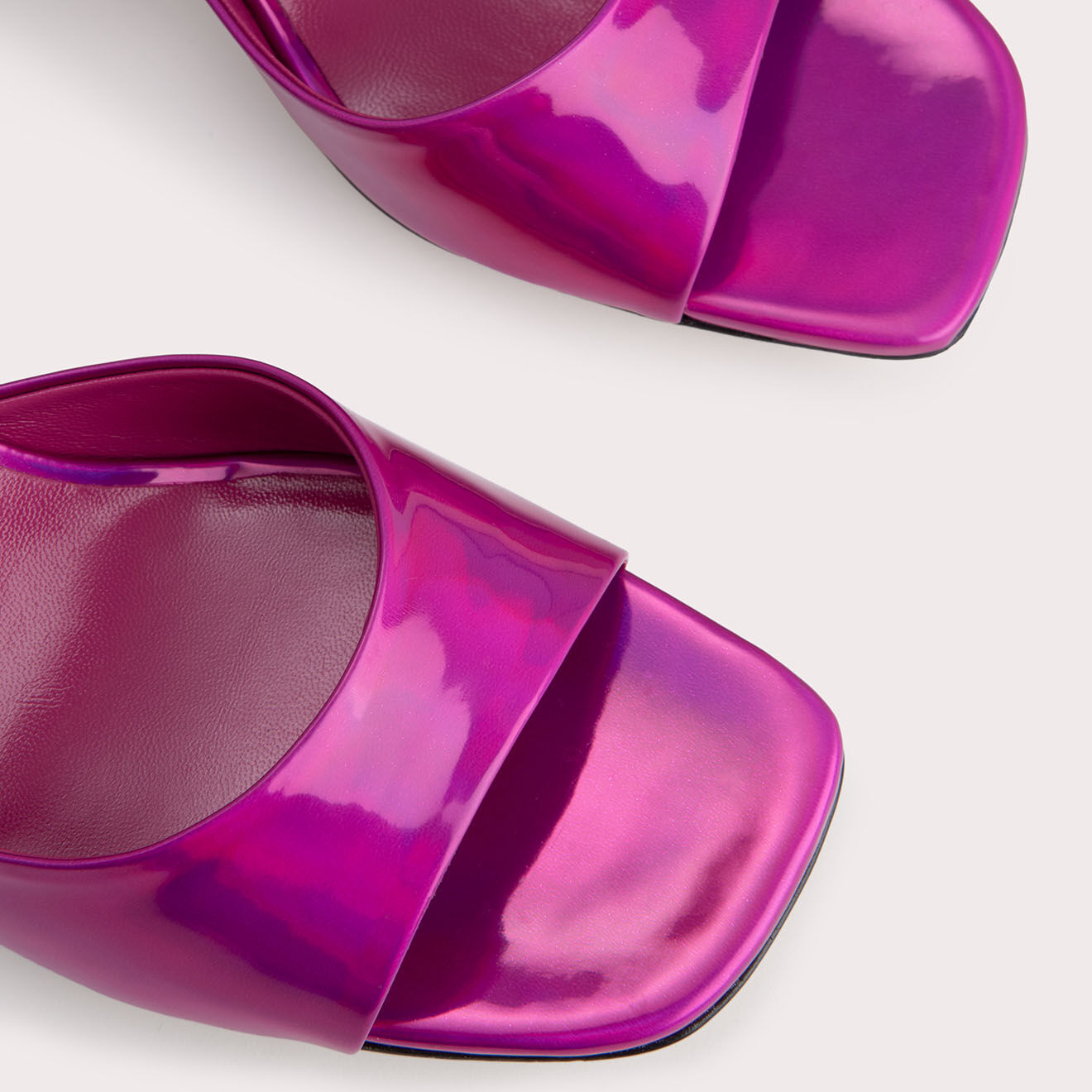 By Far Mules Romy fuchsia - Talon 7 cm
