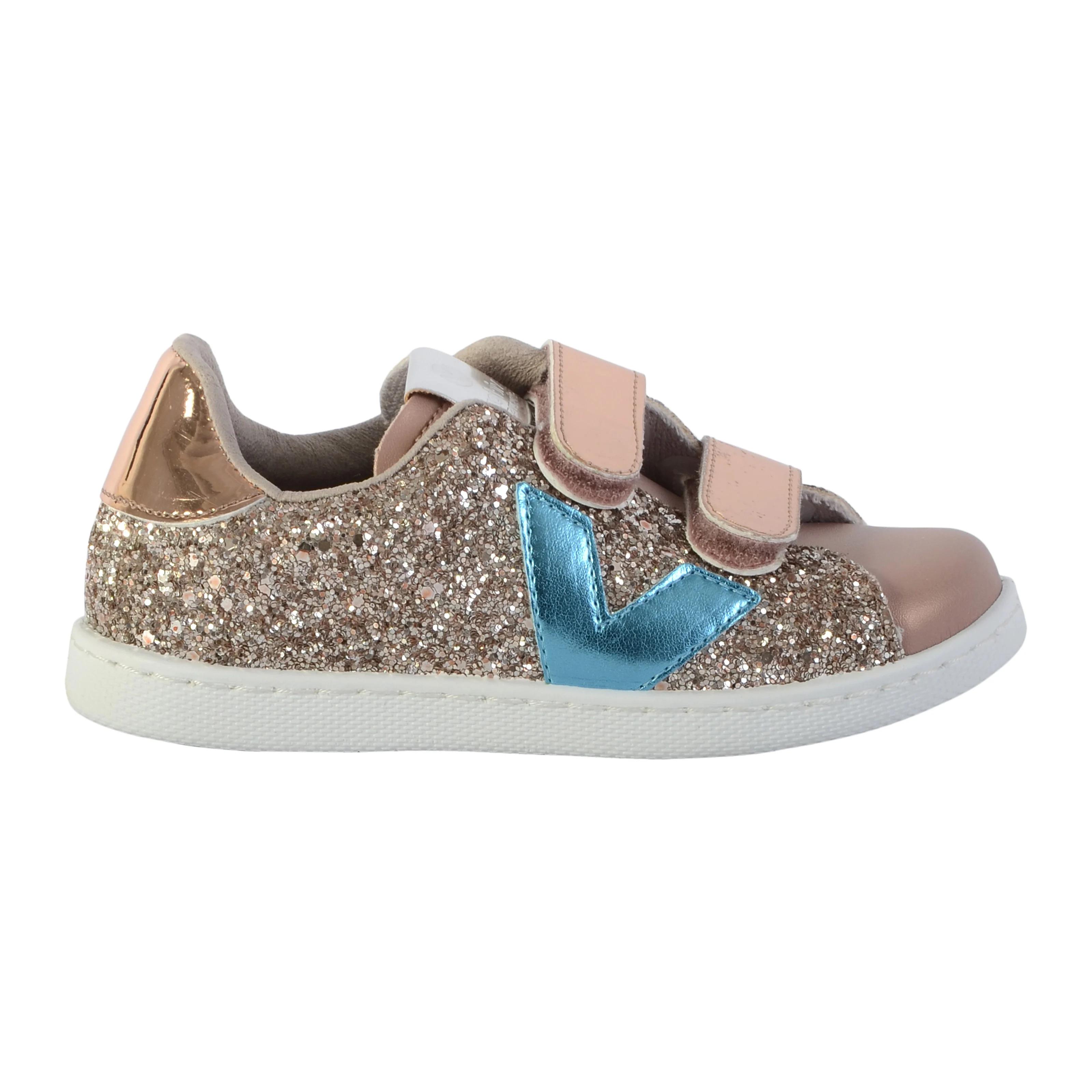 Baskets enfant à scratch | Beige