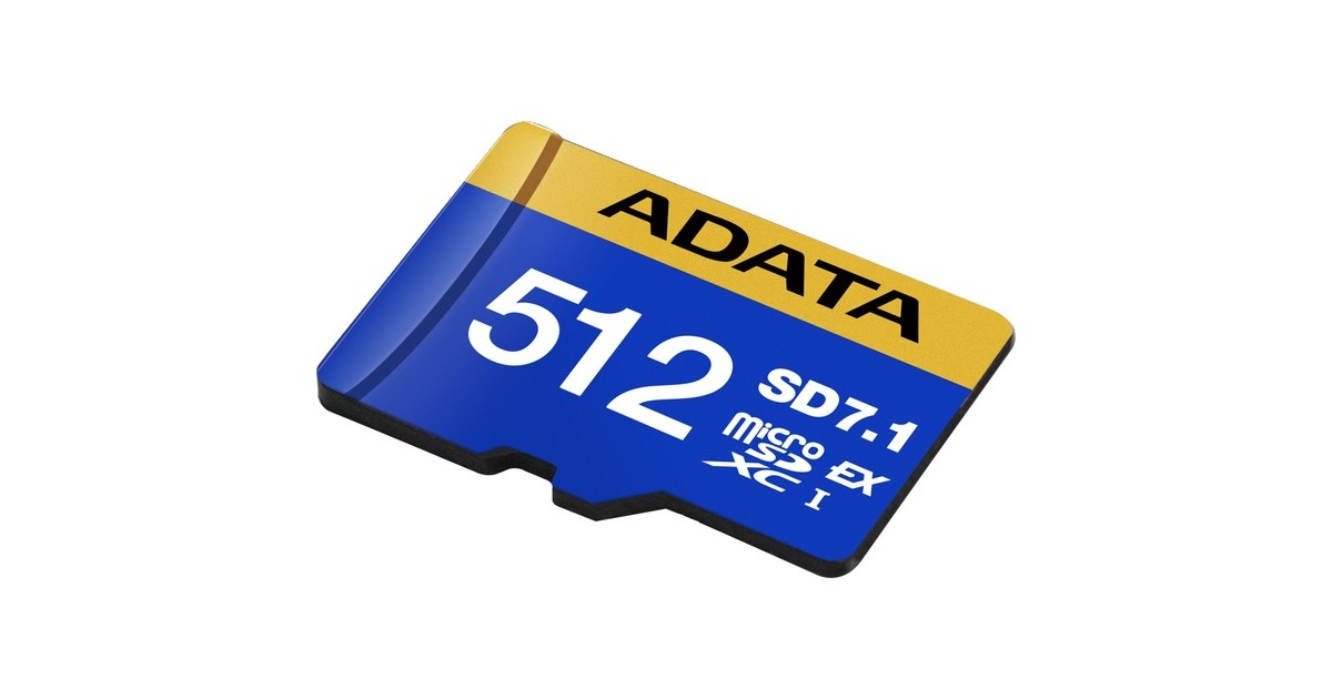 ADATAPremier Extreme microSDXC 512 GB geheugenkaart  (Blauw/geel, UHS-I U3, Class 10, V30)