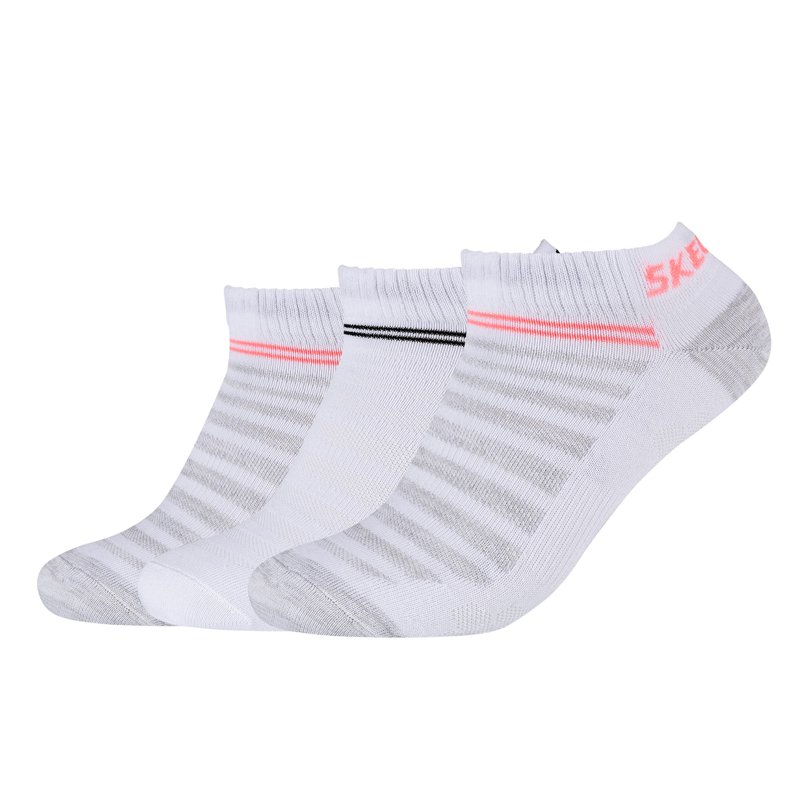 SKECHERS Unisex Sneakersocken - mehrfarbig - 3 Paare - 43/46