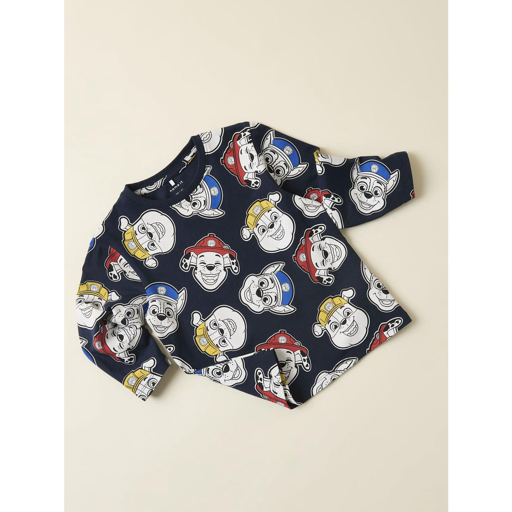 Køb Name It Navy Blazer AOP Nmmjorgen Paw Ls Nreg Top Cplg