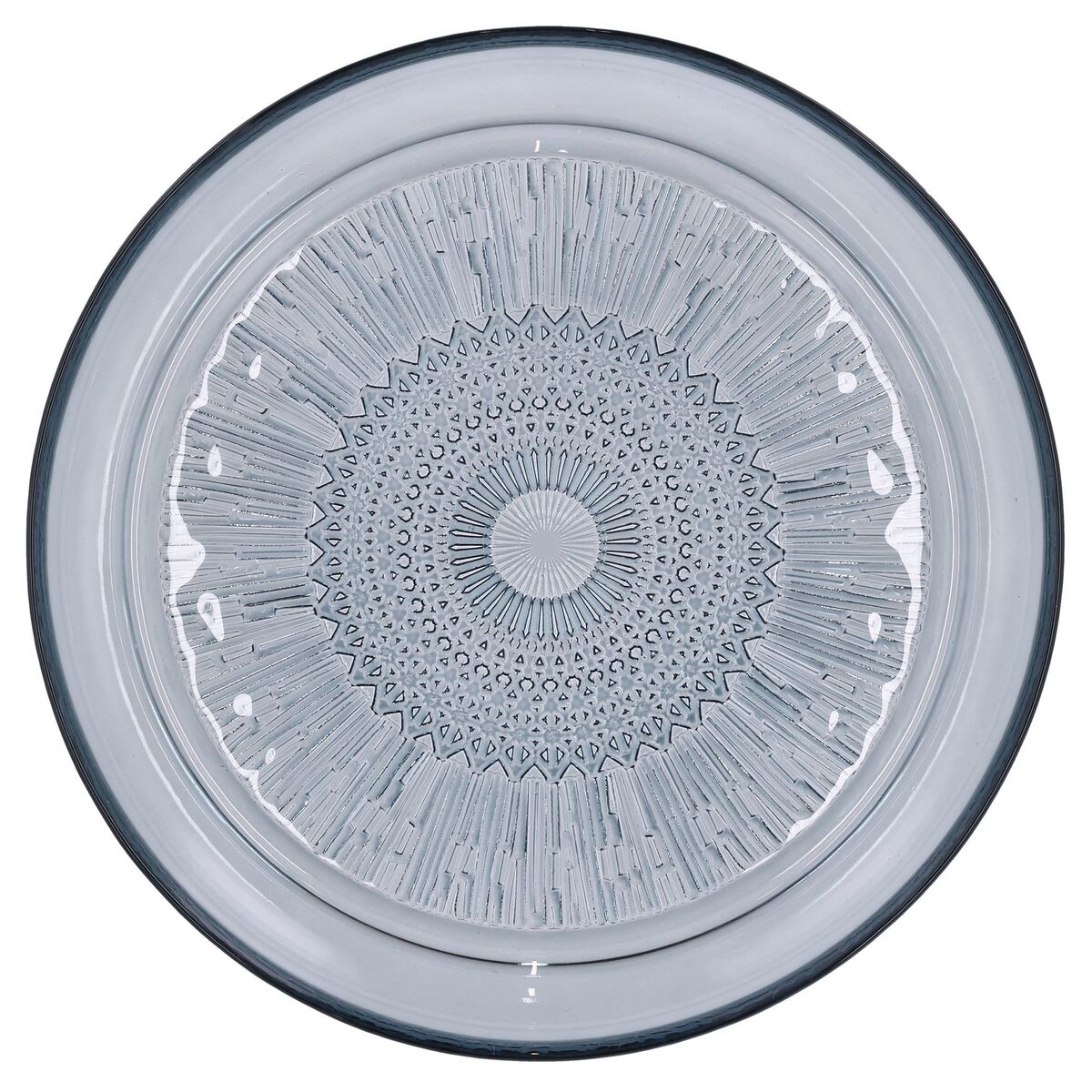 Kusintha glasstallerken 25 cm, blå