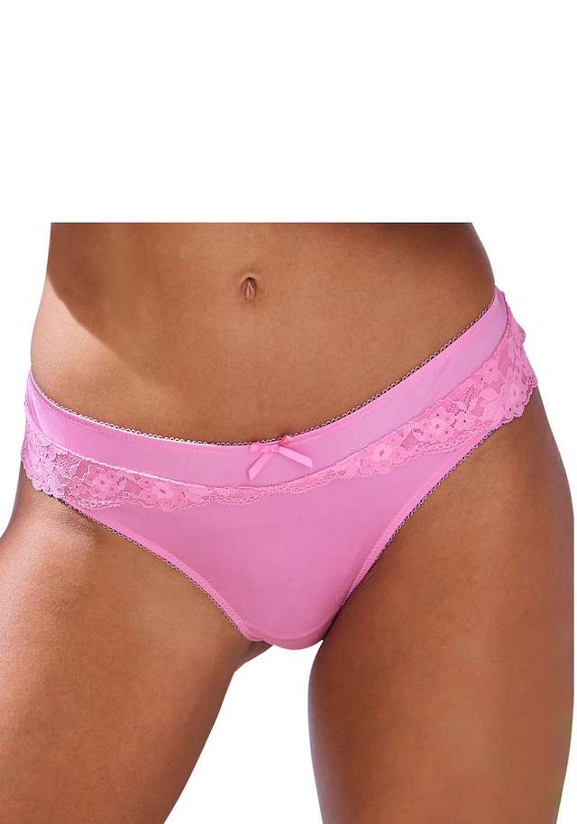 Vivance Panty »Anisa«, mit blumiger Spitze und feiner Zierschleife