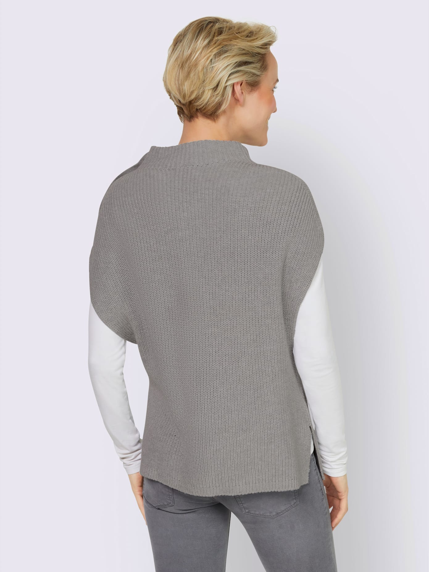 Débardeur en tricot col montant