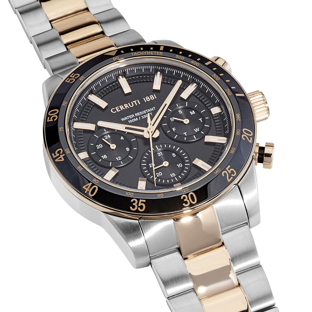 Montre Cerruti Turchino Slim Noir