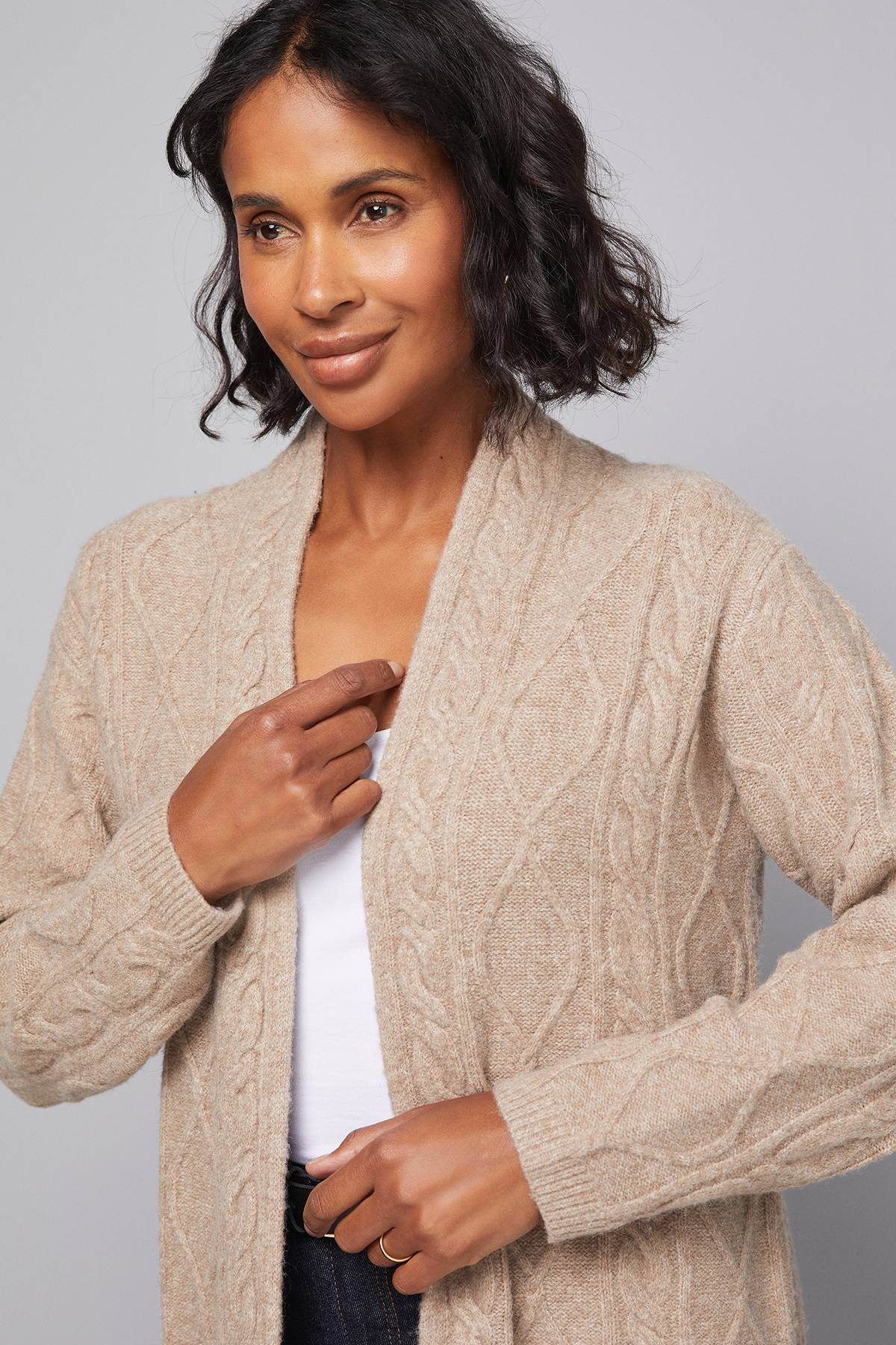 Wallis Cardigan Long Maxi à Torsades