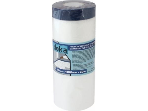 Deca BESKYTTELSESFOLIE MED TAPE BLÅ? 110cm*20M