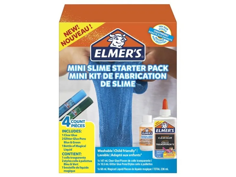 Elmer's Mini Slime Kit - StarterKit - grøn/blå