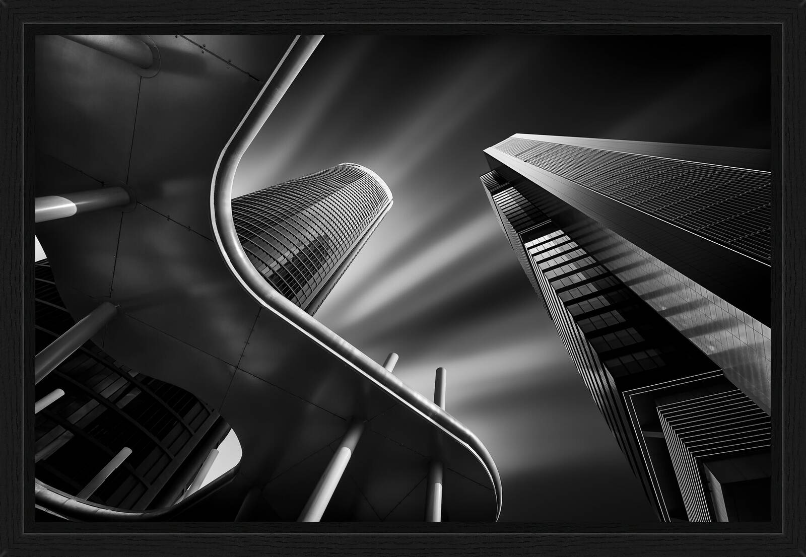 Light And Dark On The Towers by Juan Lopez Ruiz - Limited Edition. Edition of: 150. Signed.