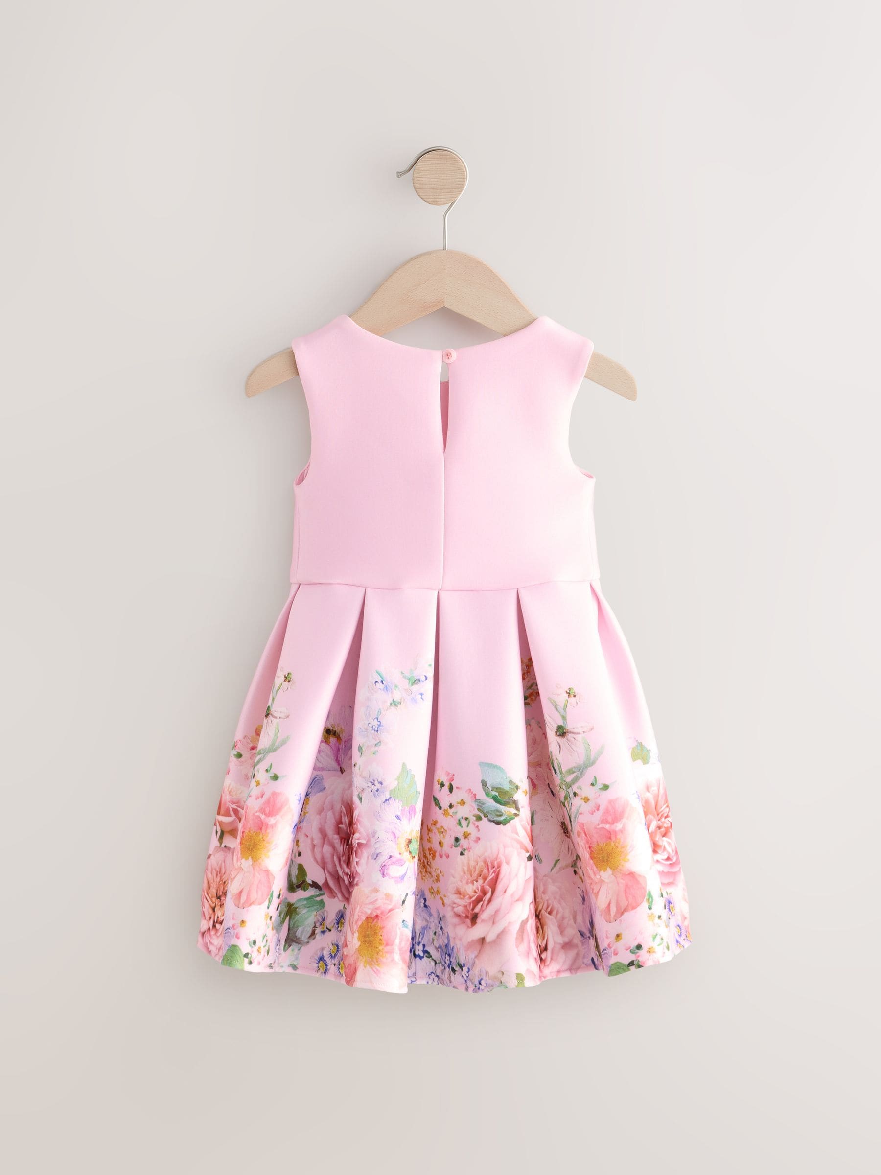 Roze - Mouwloze bloemenjurk (3mnd-7jr)