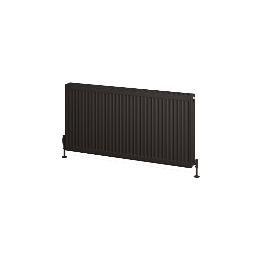 Eastbrook Type 22 paneelradiator 120x60cm 2489W zwart mat