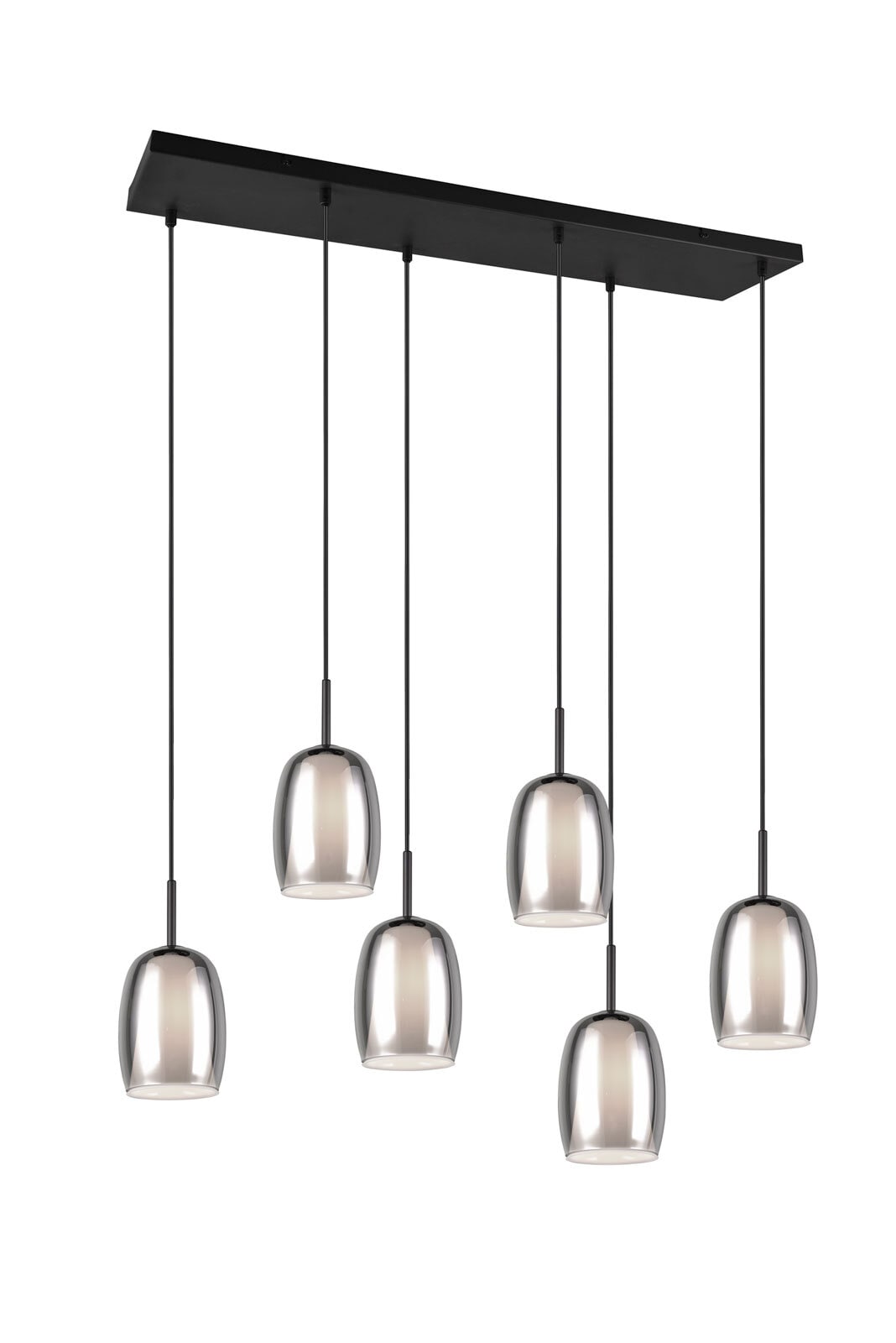 TRIO Retrofit Balkenpendel TRS BARRET 89 cm schwarz /rauchfarbig