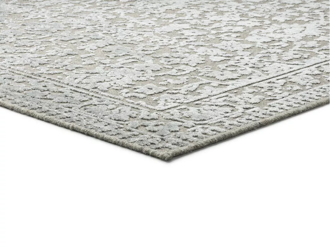 Tapis intérieur - vintage - argent - 160 x 230 cm - ISABELLA