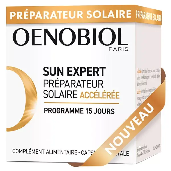 Oenobiol Sun Expert Preparação Solar Acelerada 15 cápsulas
