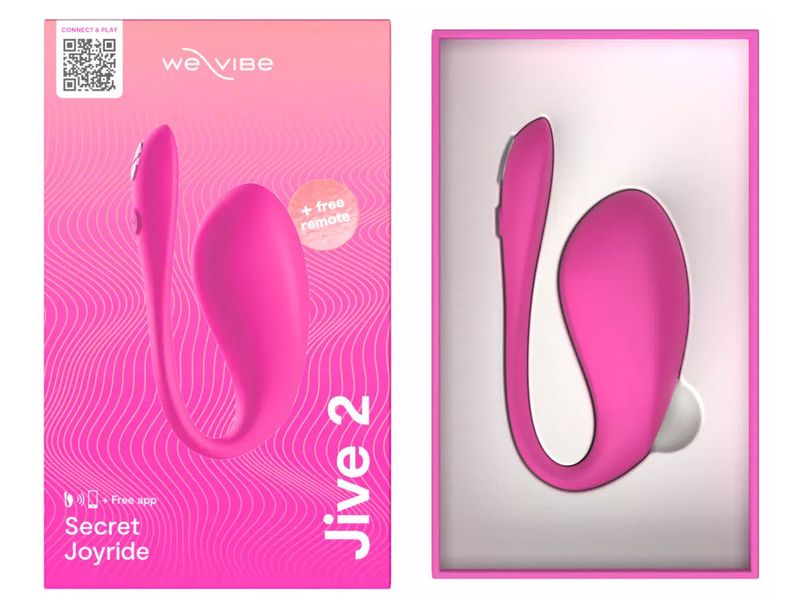 We-Vibe Vibrator Jive 2 Vibe Electric Pink Dualer Klitoris- und G-Punkt-Stimulator aus samtweichem Silikon
