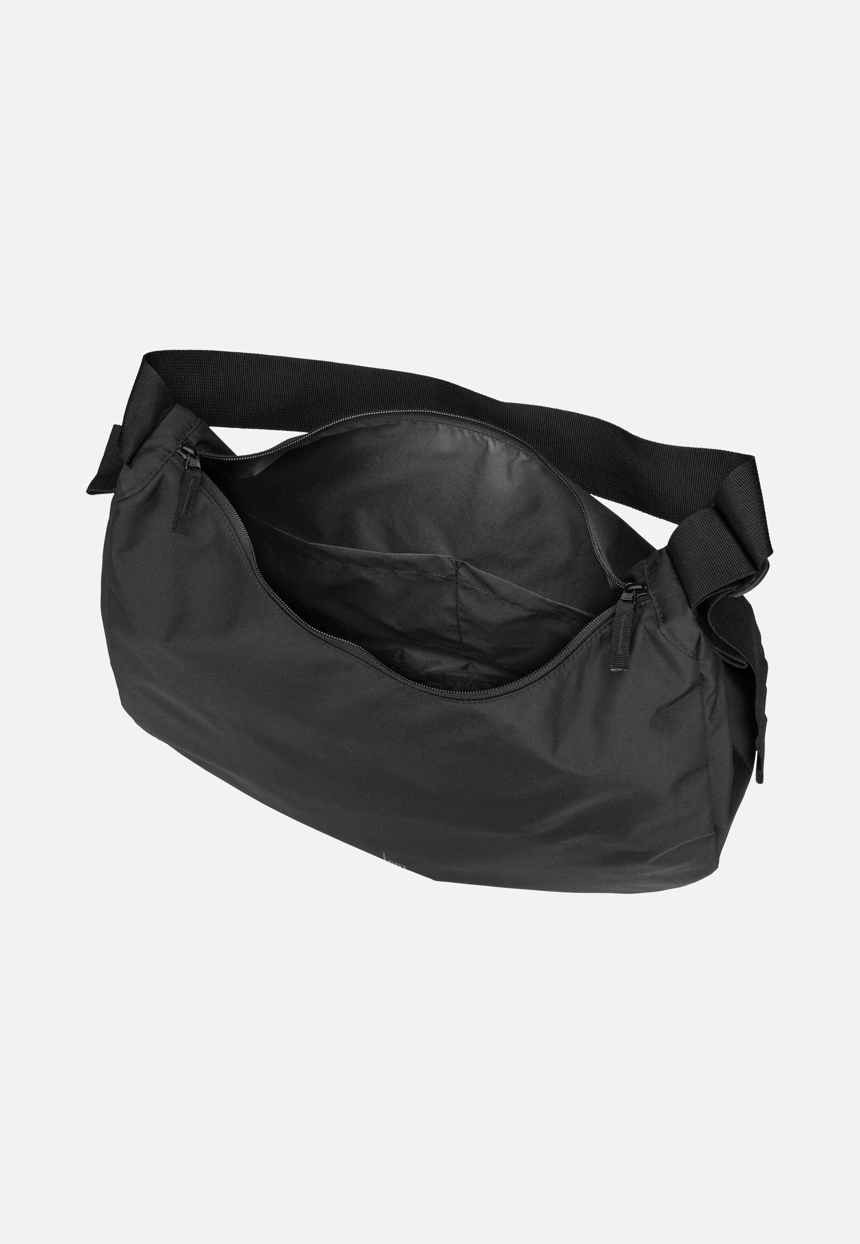 Curved Bag Monochrome Black - Hobo Bag