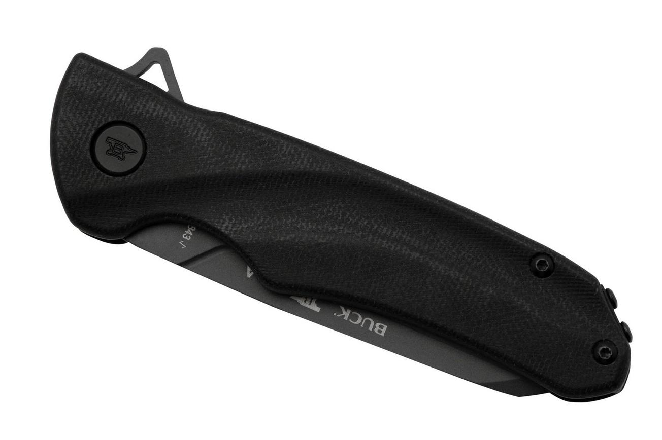 Buck Sprint Ops 0843BKS Black Canvas Micarta, zakmes