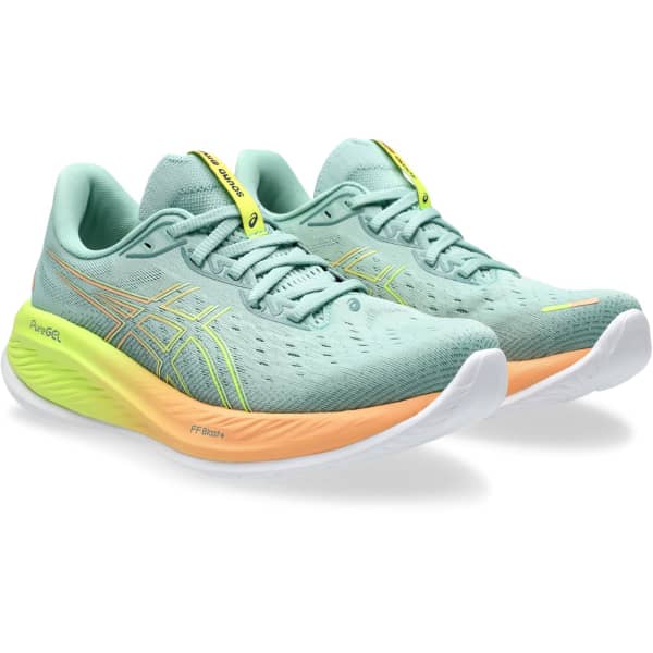 Chaussure running ASICS GEL-CUMULUS 26 PARIS W LIGHT CELADON/SAFETY YELLOW