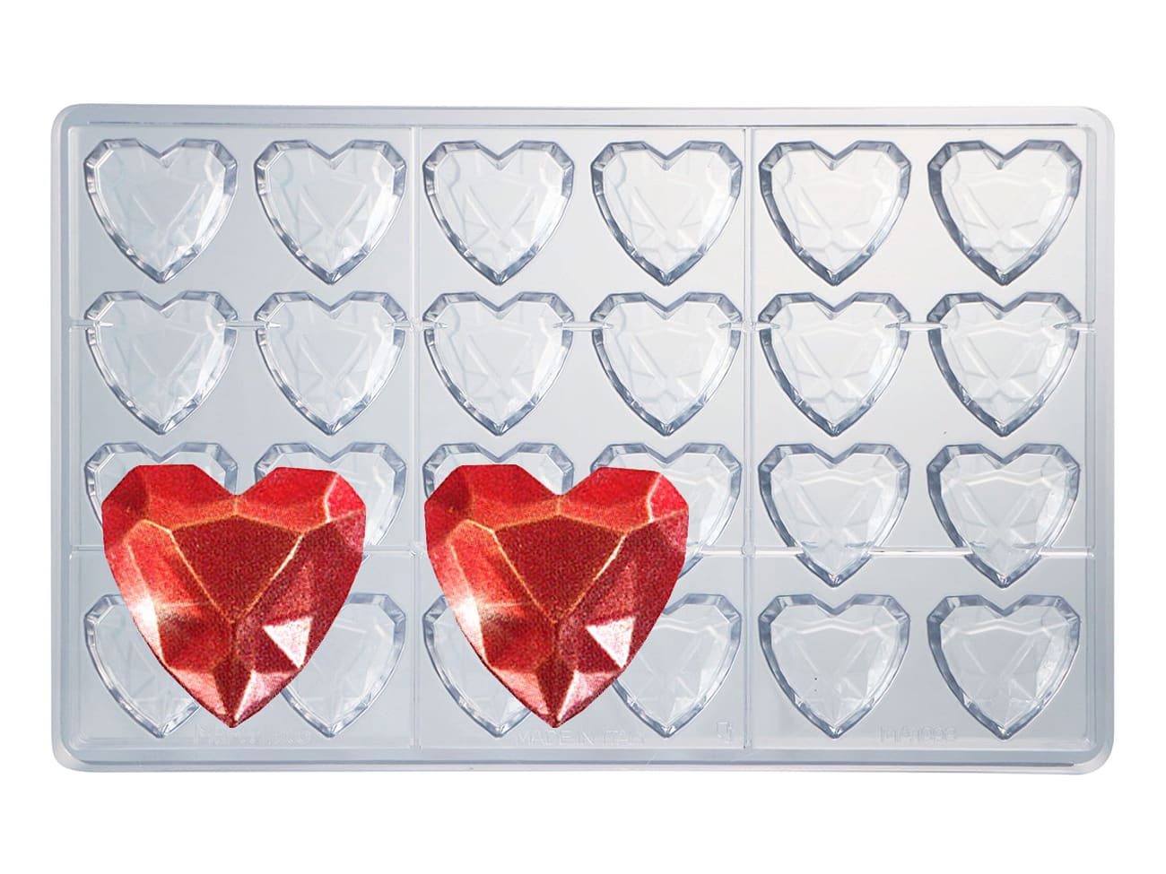 Moule chocolat - coeur diamant
