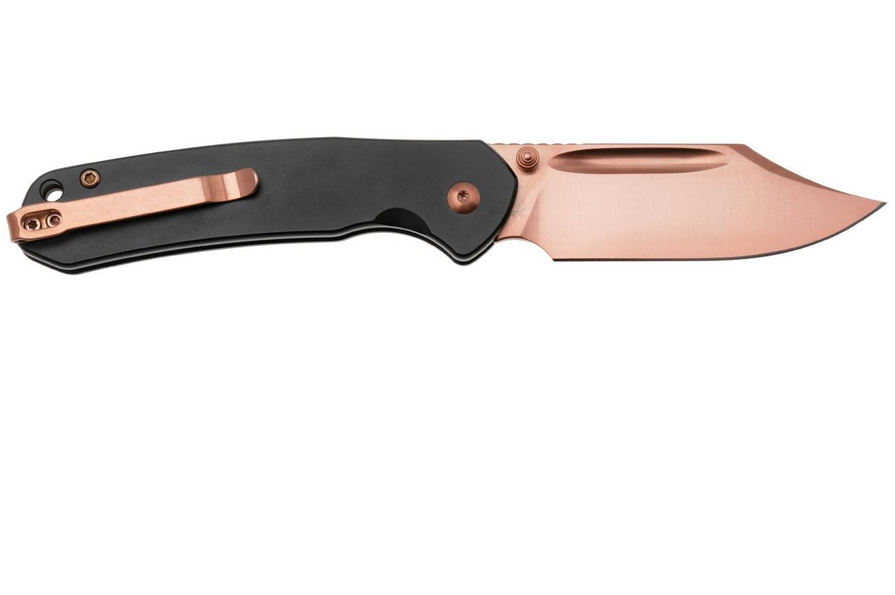 CJRB Pyrite Bowie J1942-RG, Rosegold PVD AR-RPM9, Black Steel, zakmes