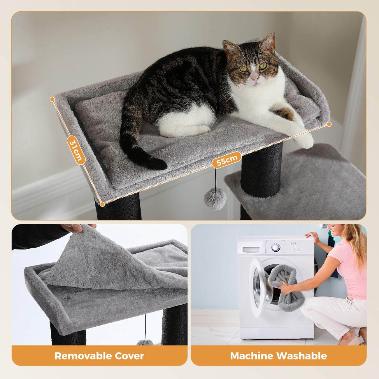 Pawz Road Kratzbaum Grosse Katzen stabil