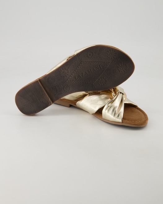 Lazamani 33.530 Pantoletten in Gold