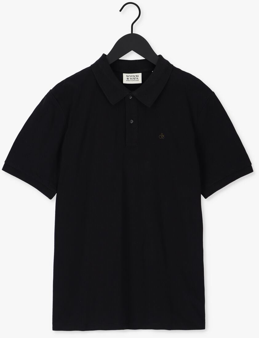 SCOTCH & SODA zwarte scotch & soda polo pique polo