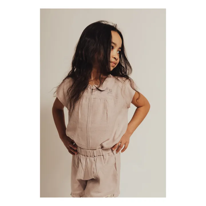 Baje Studio Blouse Delan Brodée | Lilas