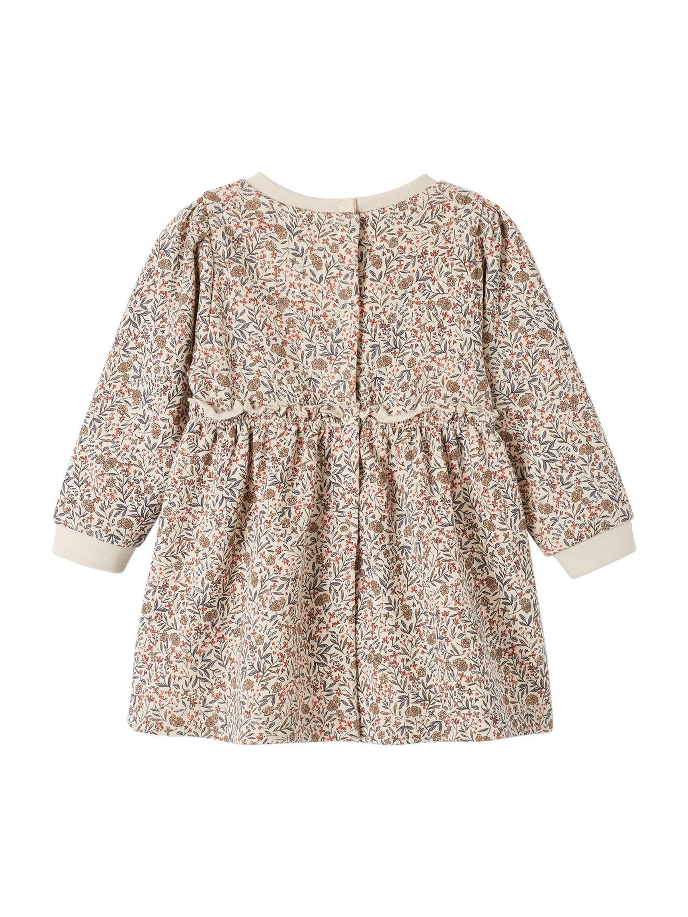 Vertbaudet Mädchen Baby Sweatkleid beige golden