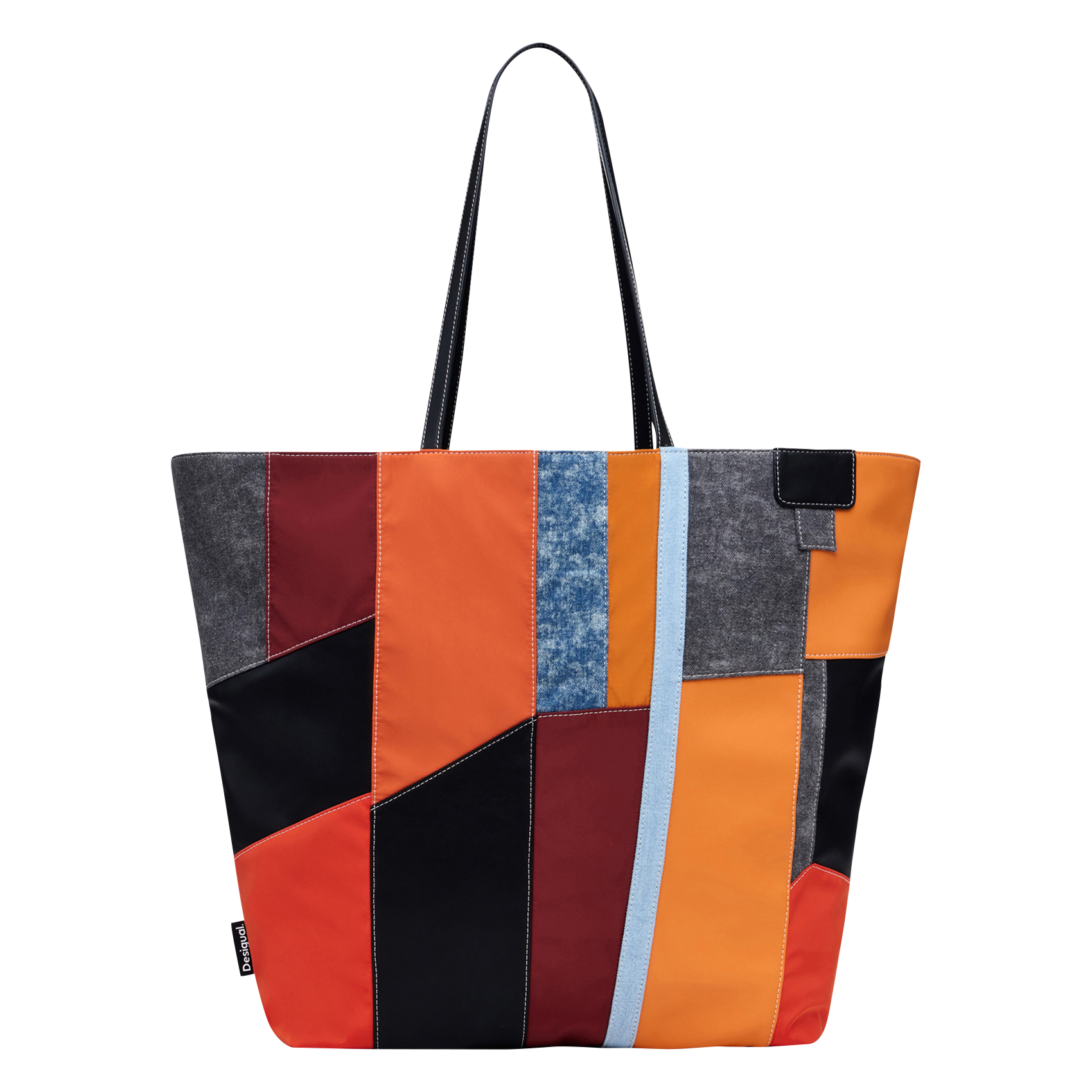 Sac cabas en patchwork | Orange
