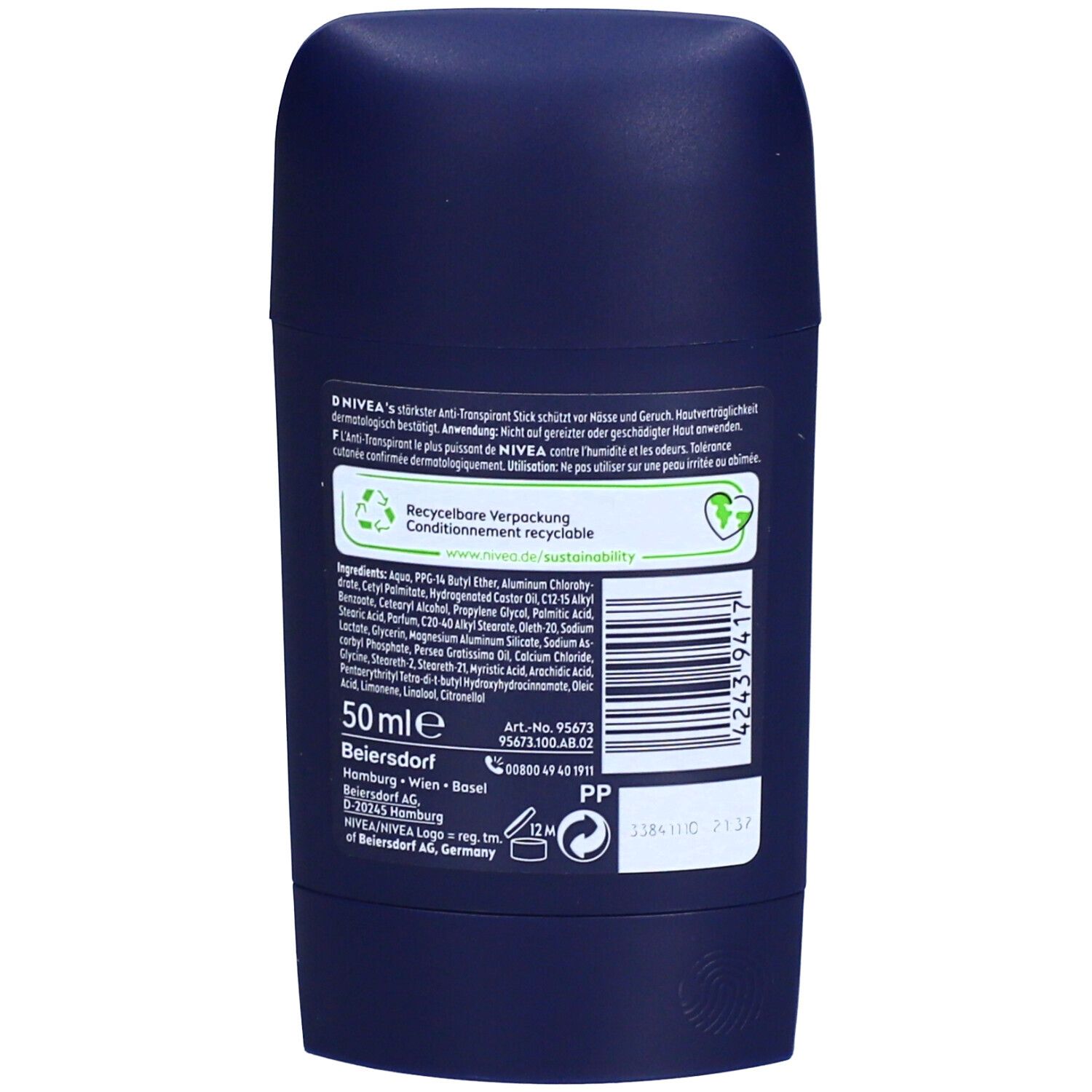 NIVEA MEN Deo Stick Derma Dry Control Anti-Transpirant