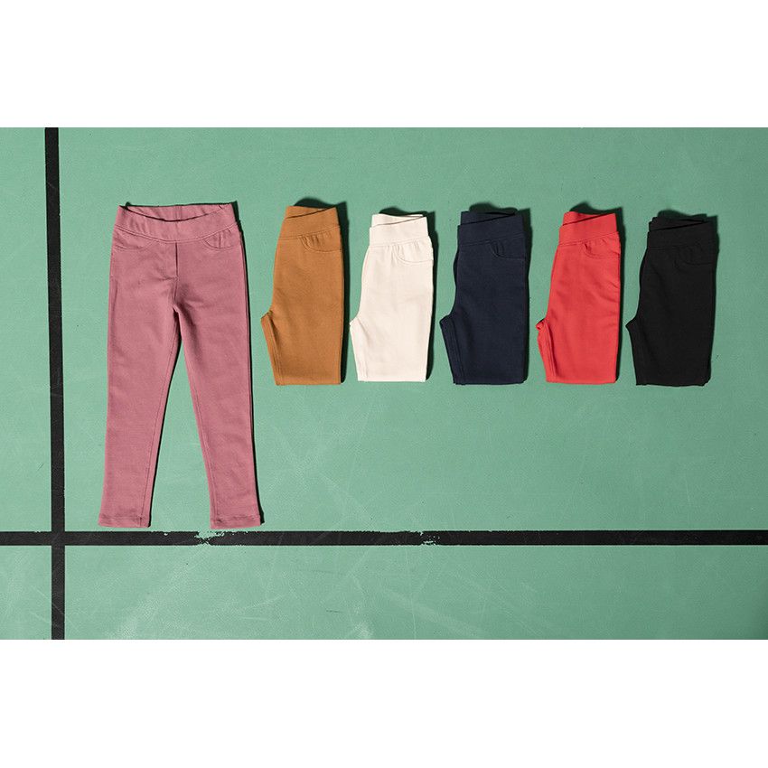 Jegging uni pour enfant fille - Marron