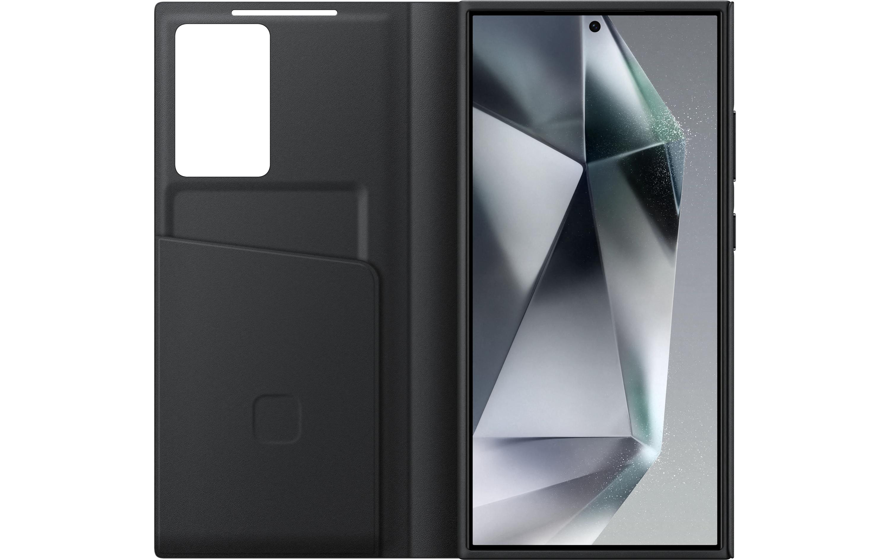 Book Cover Smart View Galaxy S24 Ultra SchwarzSchutzhülle mit Touch-Interface für das Samsung Galaxy S24 Ultra