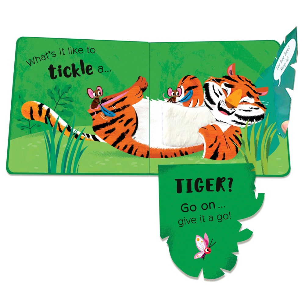 Wie ist es, einen Tiger zu kitzeln? Pappbilderbuch von Malgorzata Detner
