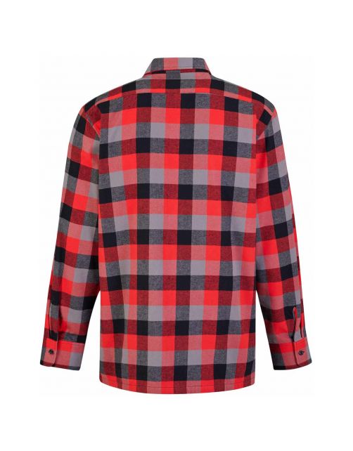 Storvik Blouse Flanel Dawson Rood&Zwart - Werkkleding