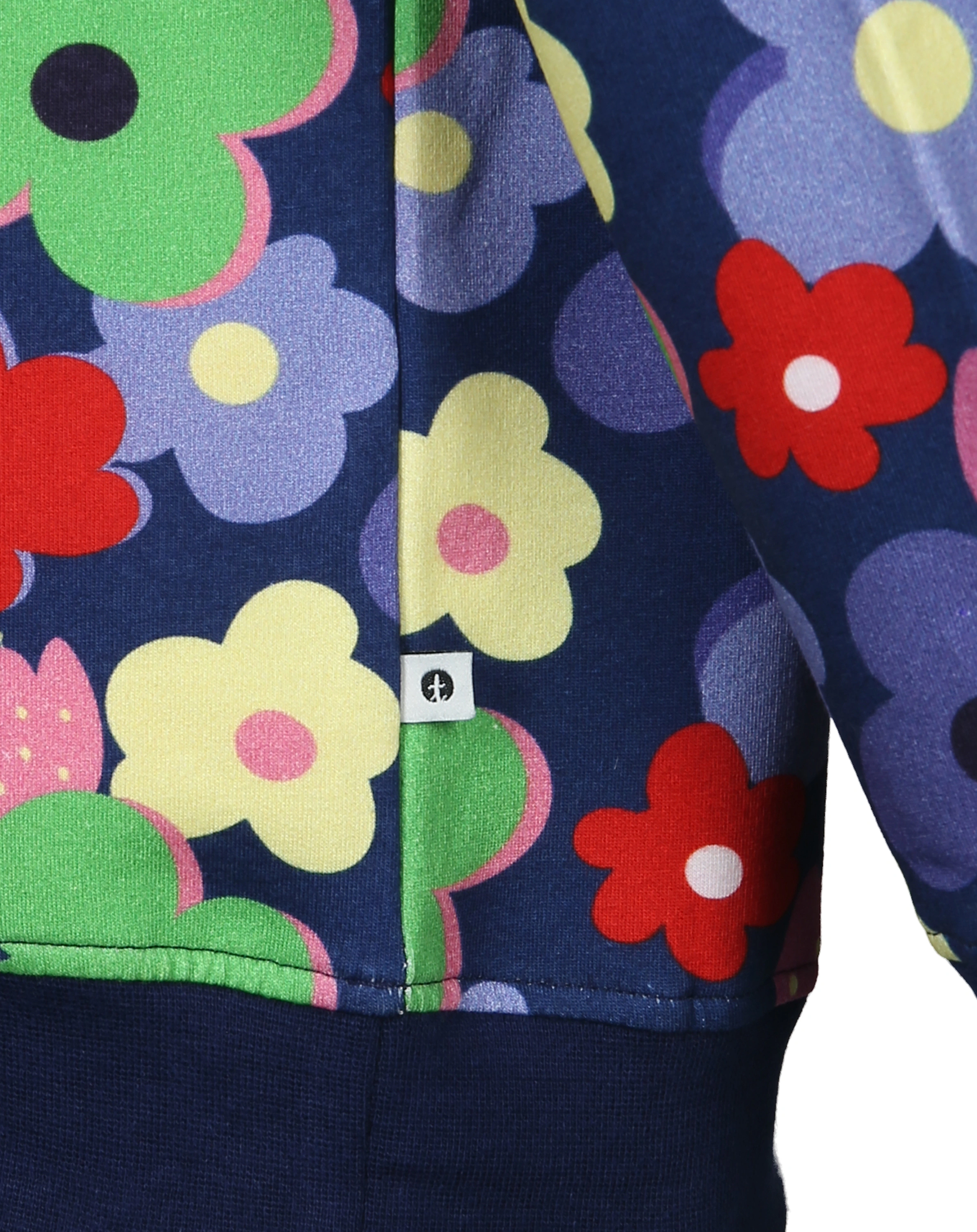Sweatshirt FLOWER POWER in dunkelblau