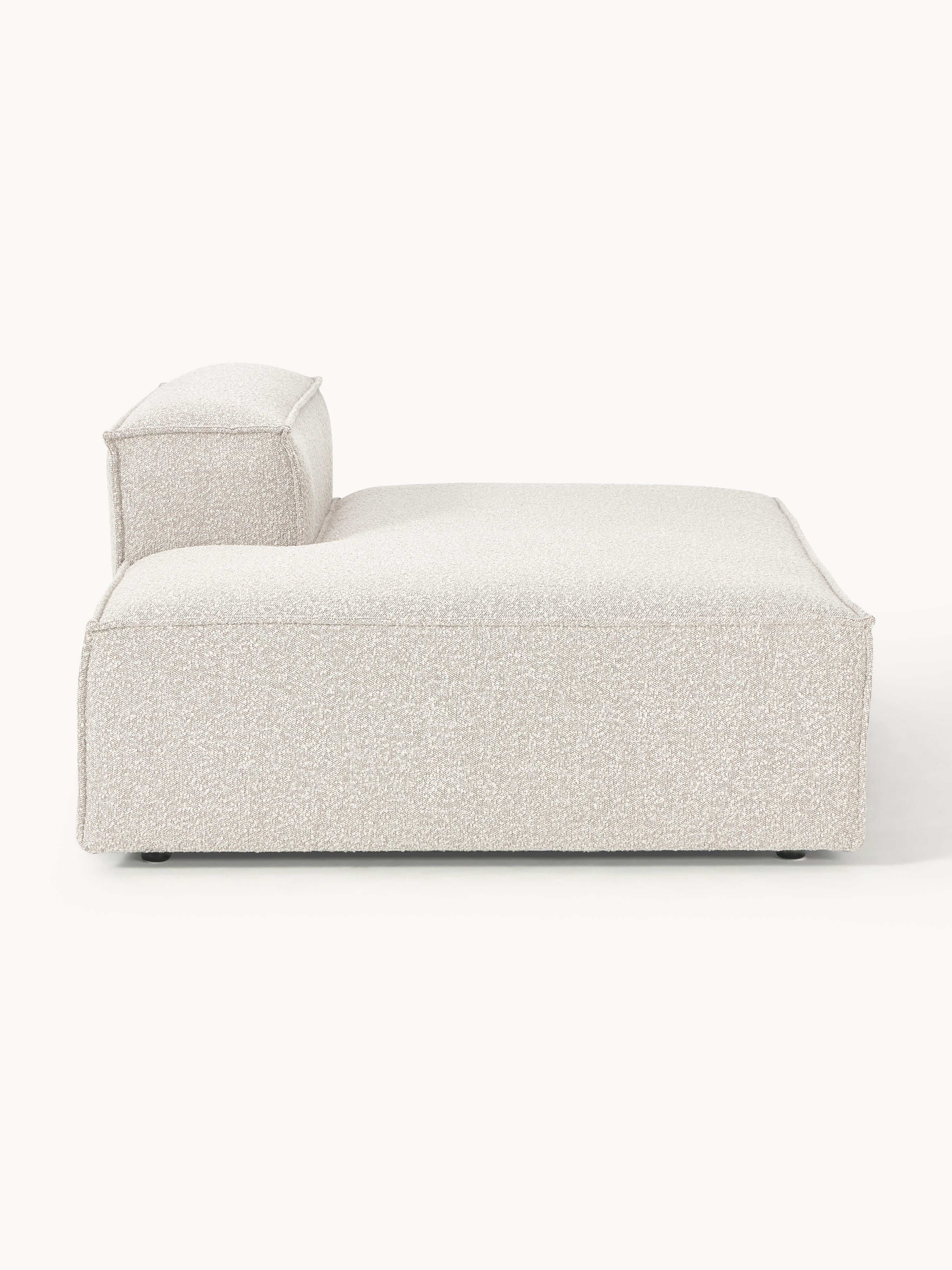 Chaise longue module Lennon van bouclé