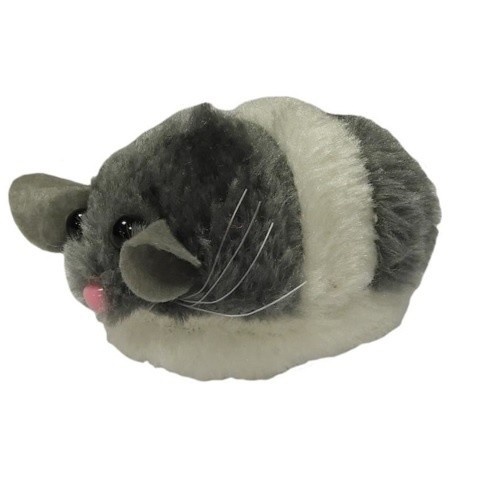 Brinquedo vibratório AIME em forma de rato cinza para gatos